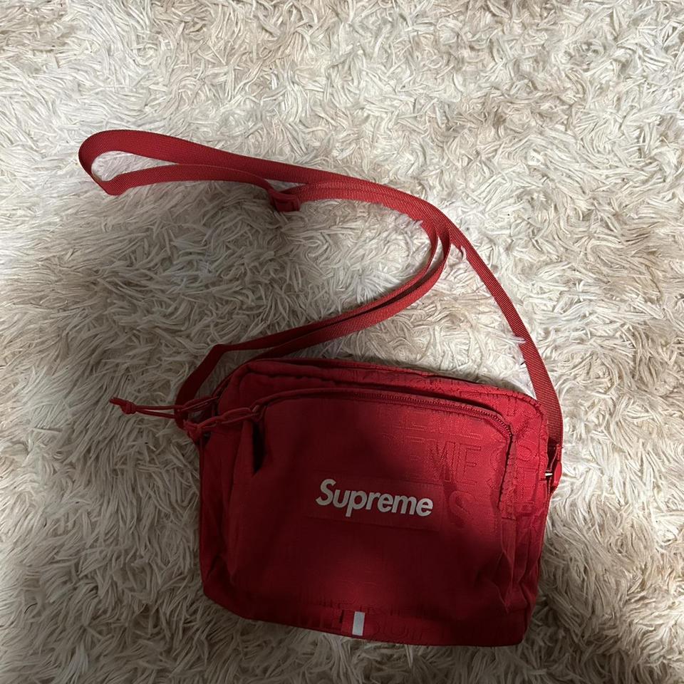 Supreme shoulder bag - 2019 release in red with... - Depop