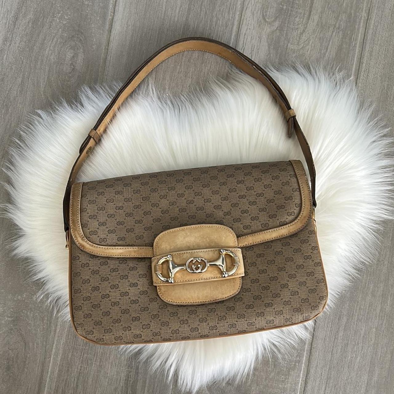 Gucci 1955 horsebit shoulder handbag. Vintage Depop