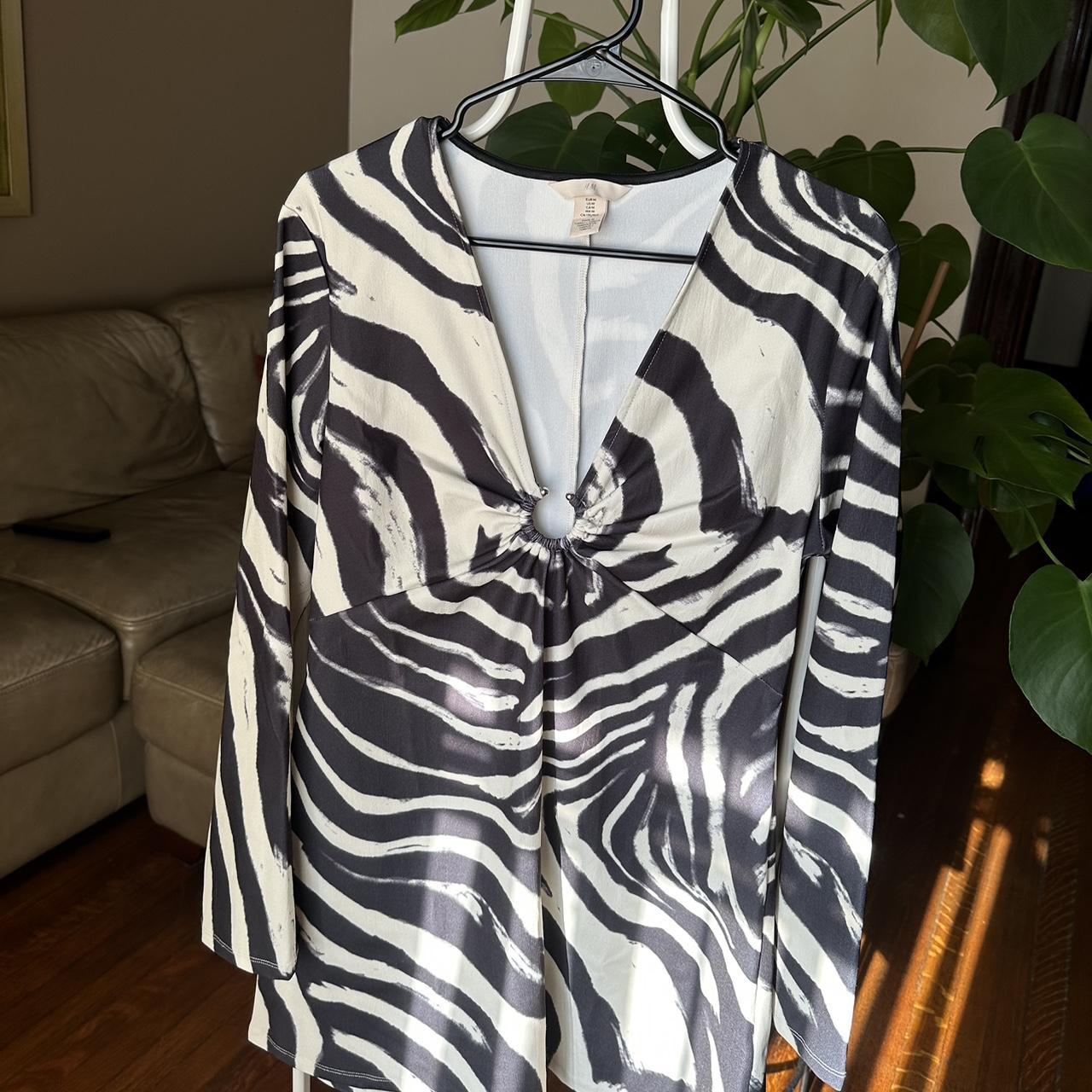 H and m zebra hot sale dress