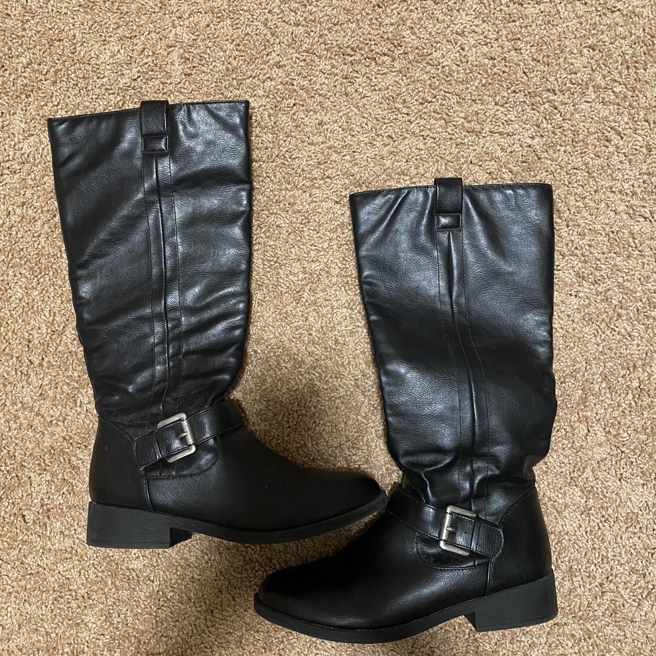 Charlotte Russe Women's Black Boots | Depop