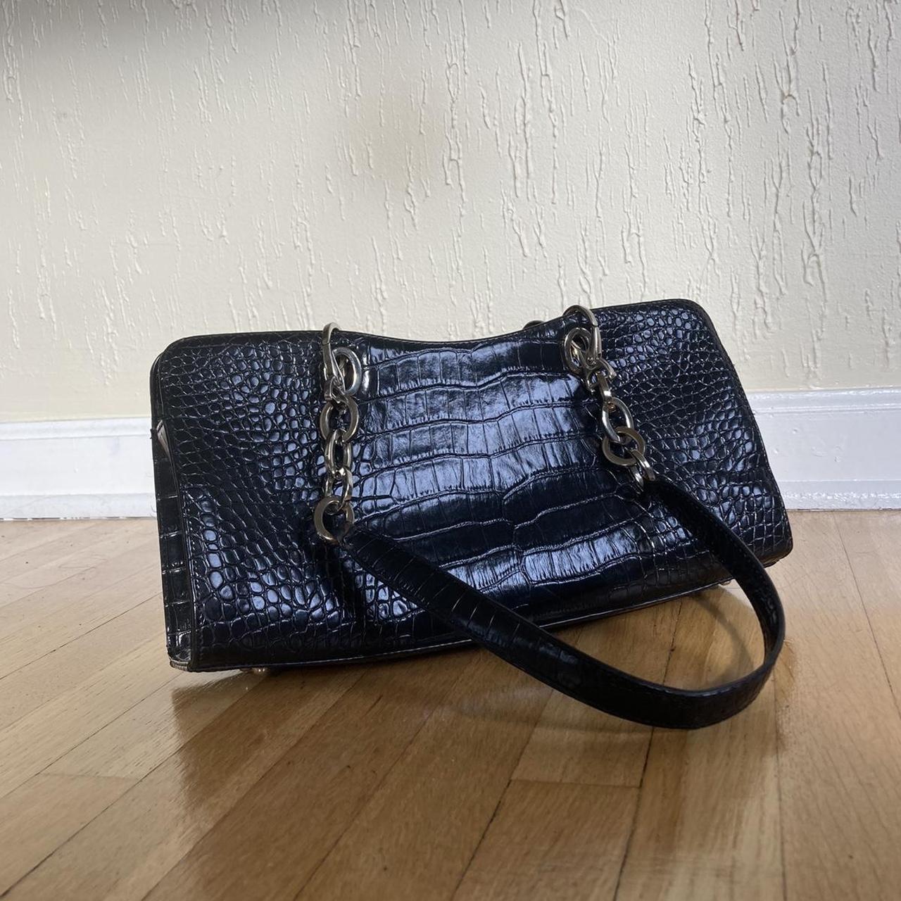 Women's Black and Silver Bag | Depop