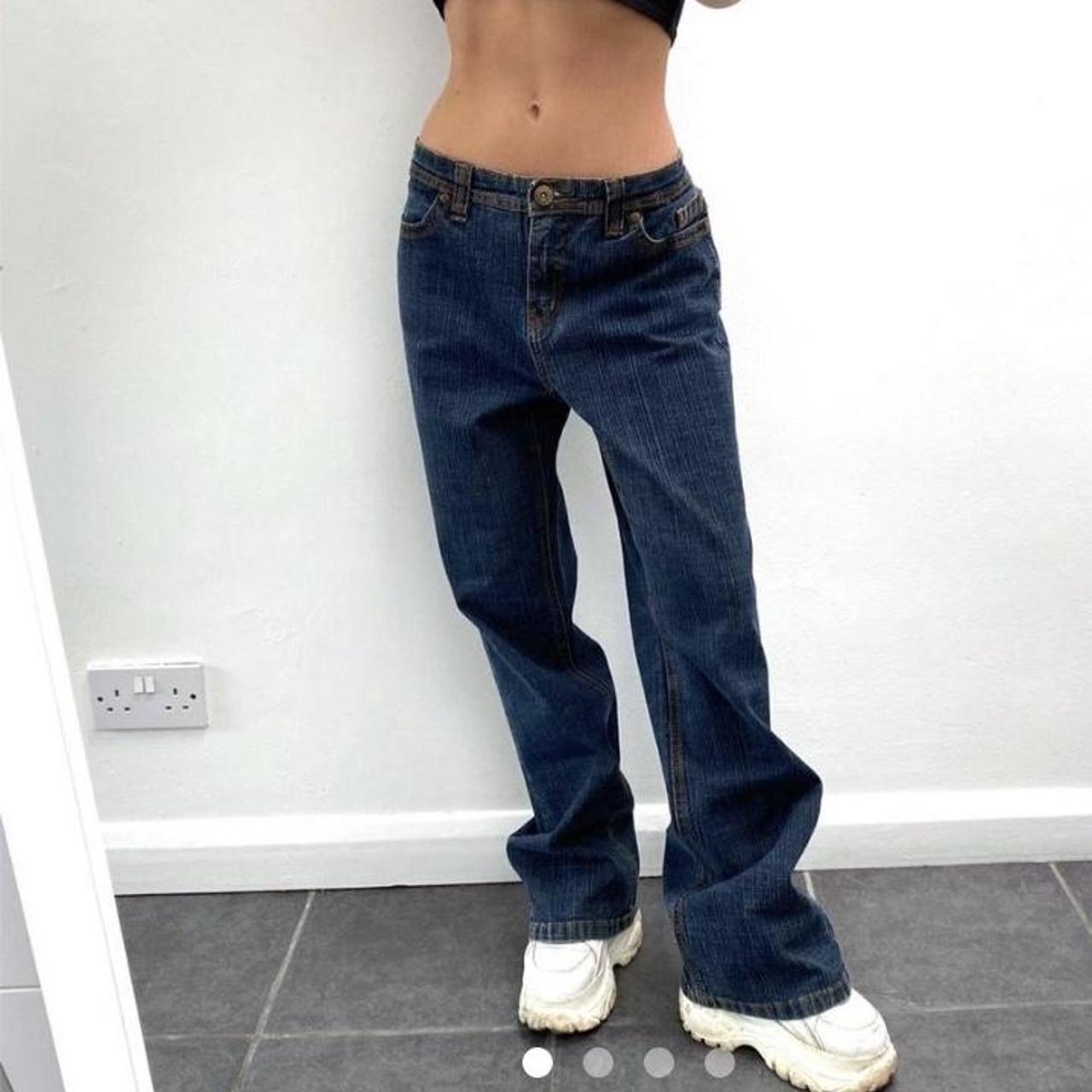 2000s skater jeans Mid rise, straight leg, baggy... - Depop