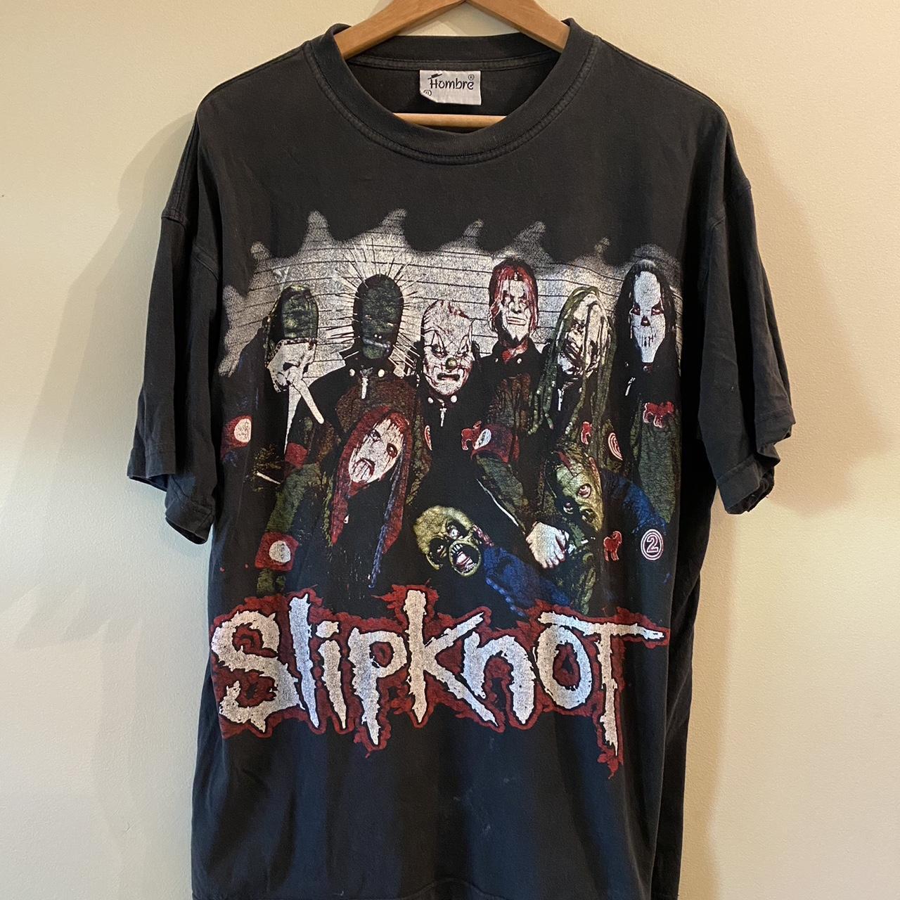 Vintage 90s Slipknot Bootleg T-shirt Size XL;... - Depop