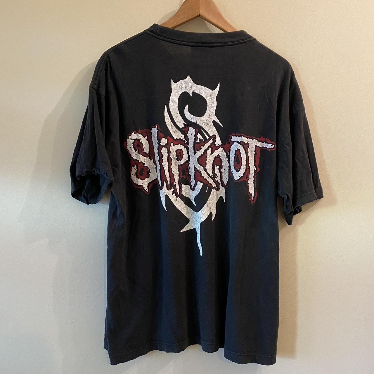 Vintage 90s Slipknot Bootleg T-shirt Size XL;... - Depop