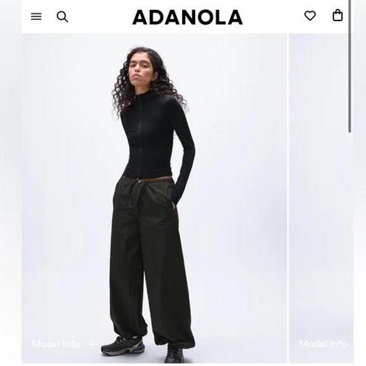 Adanola Nylon Parachute Pants Black Never worn, just... - Depop