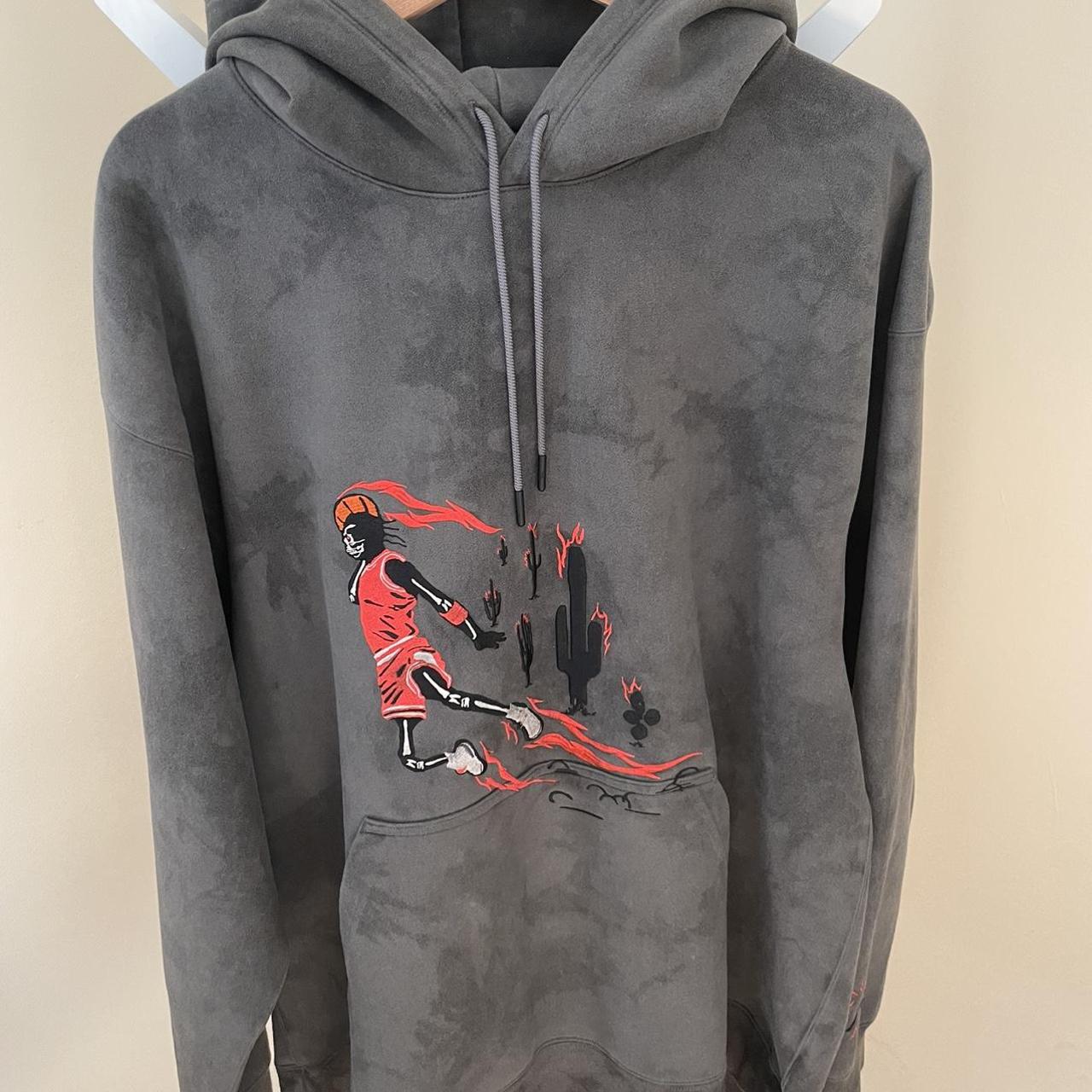 travis scott jordan washed suede hoodie grey