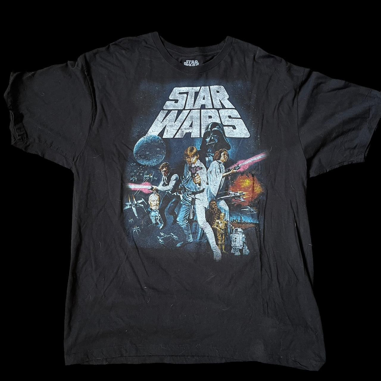 Star Wars a new Hope black T-shirt size double XL. - Depop