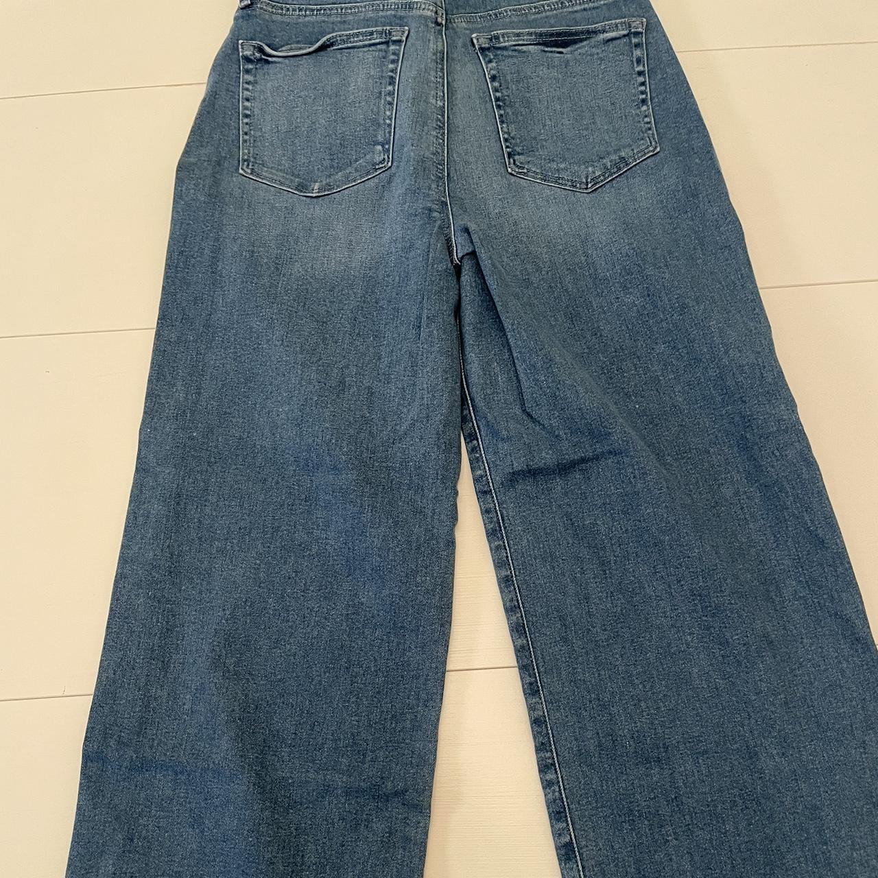 loft wide leg jeans size 6 - Depop