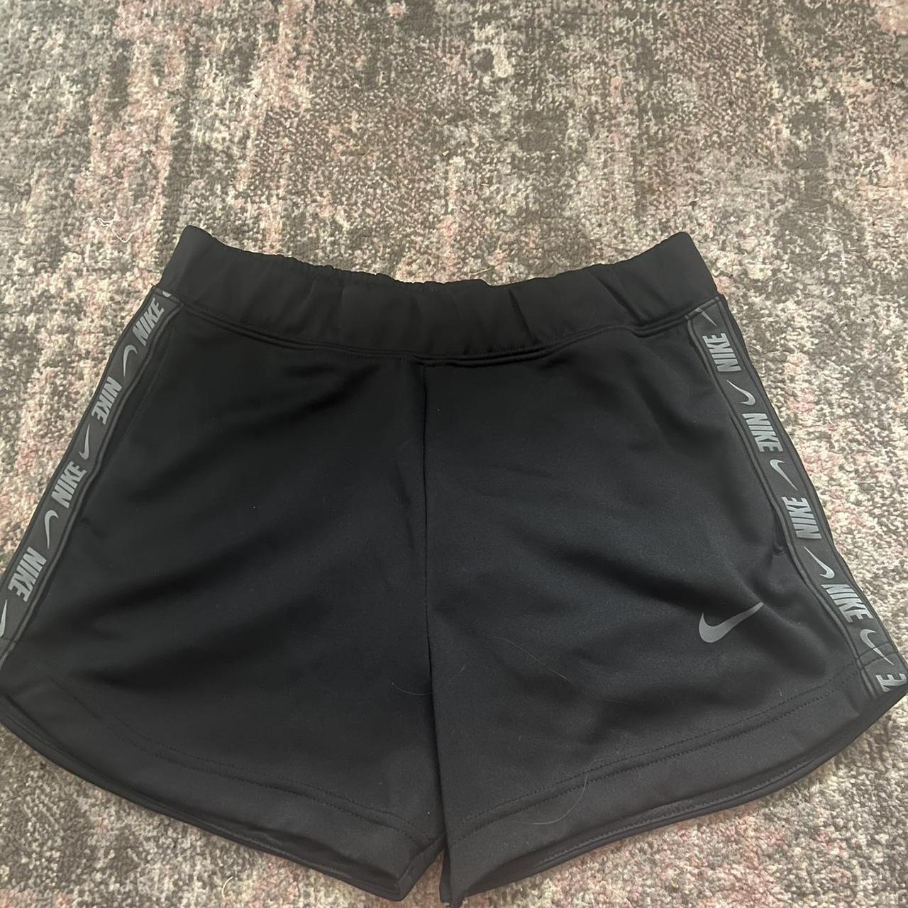 black nike running shorts🤍 size small only worn a... - Depop