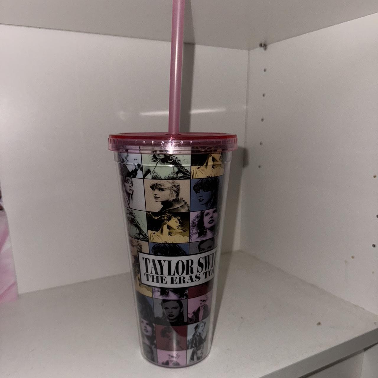 Taylor swift pink tumbler cup Never used... - Depop