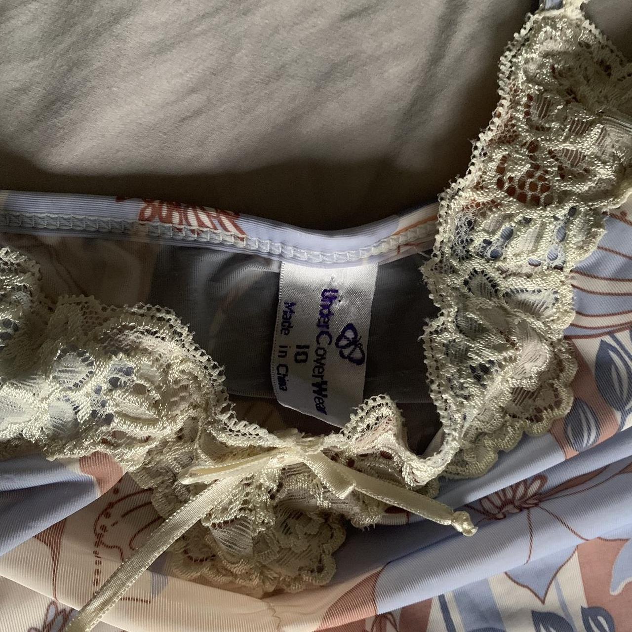 Floral lace trim cami Brand is “undercoverwear”... Depop