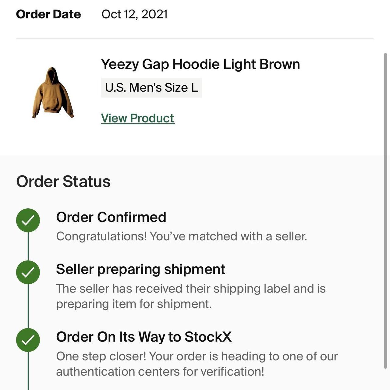 Yeezy x Gap Light Brown Hoodie, Super Clean