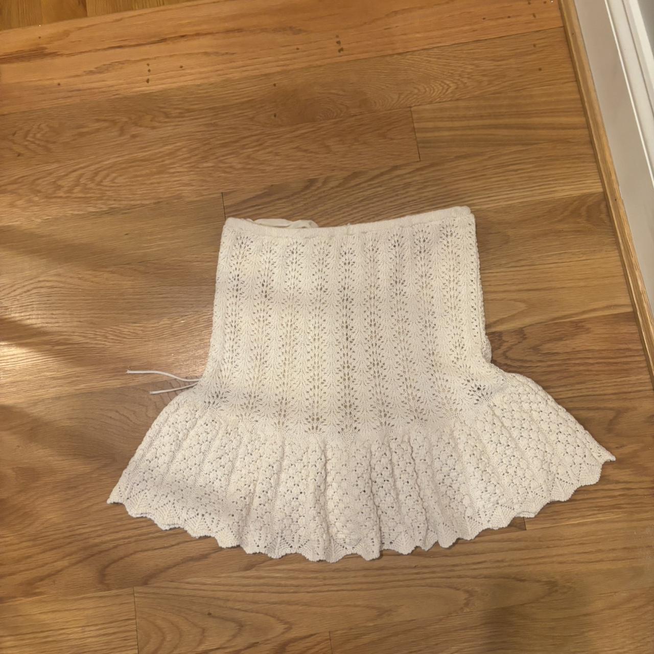 Zara Women's Skirt - White/Cream - 4 – Cream and … - image 3