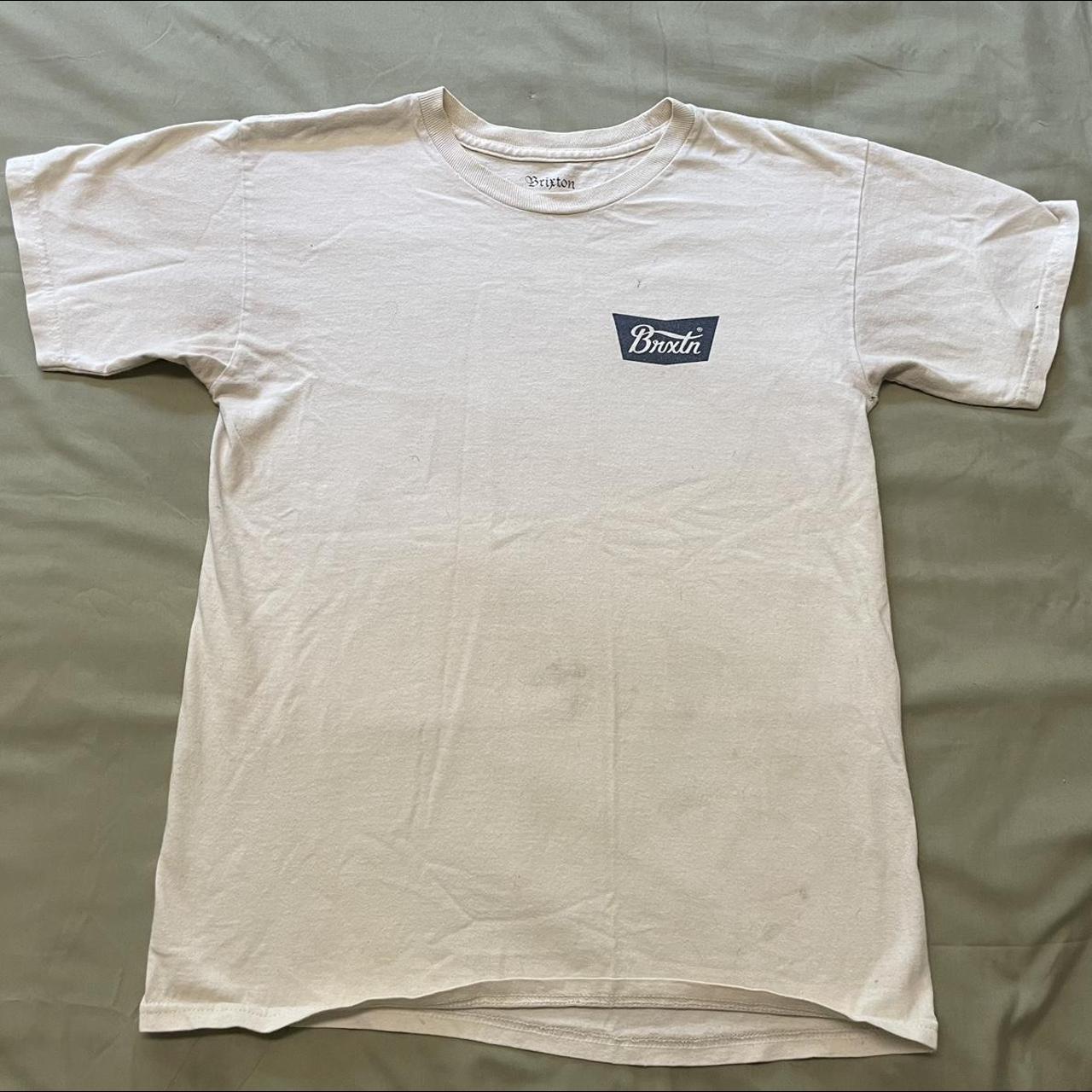 Brand Brixton Color White with blue... Depop