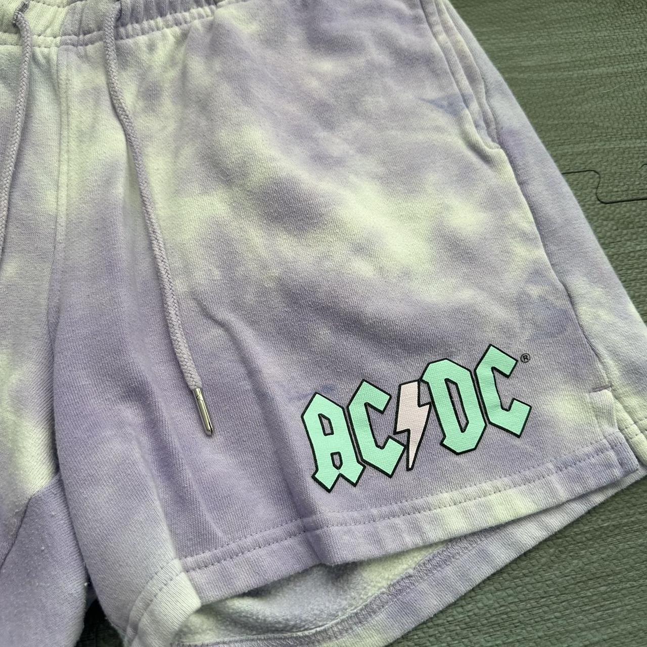AC/DC Tie Dye Shorts Size: Men’s (medium) Women’s... - Depop