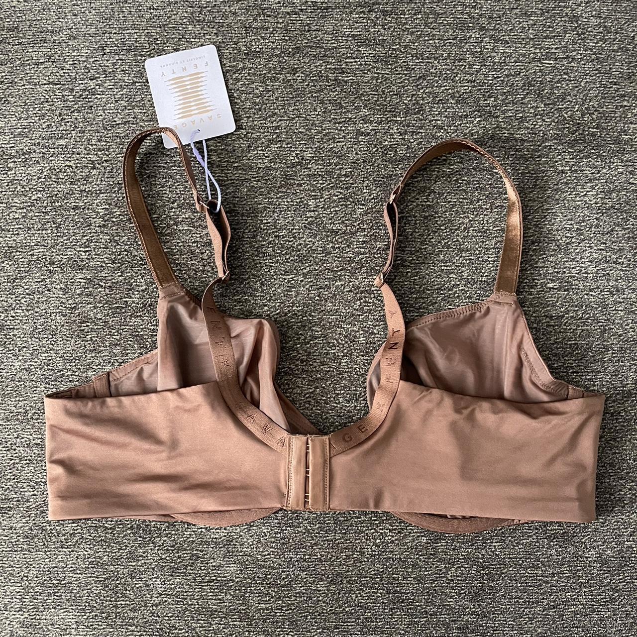 Savage x fenty core microfiber unlined bra in brown - Depop