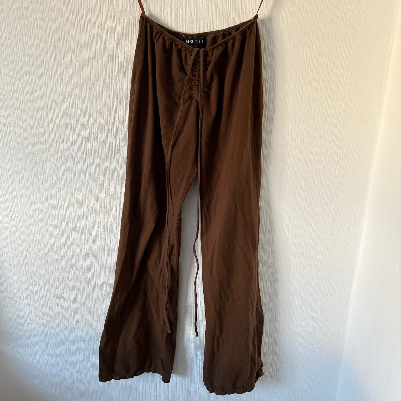 Motel Women's Brown Trousers Depop
