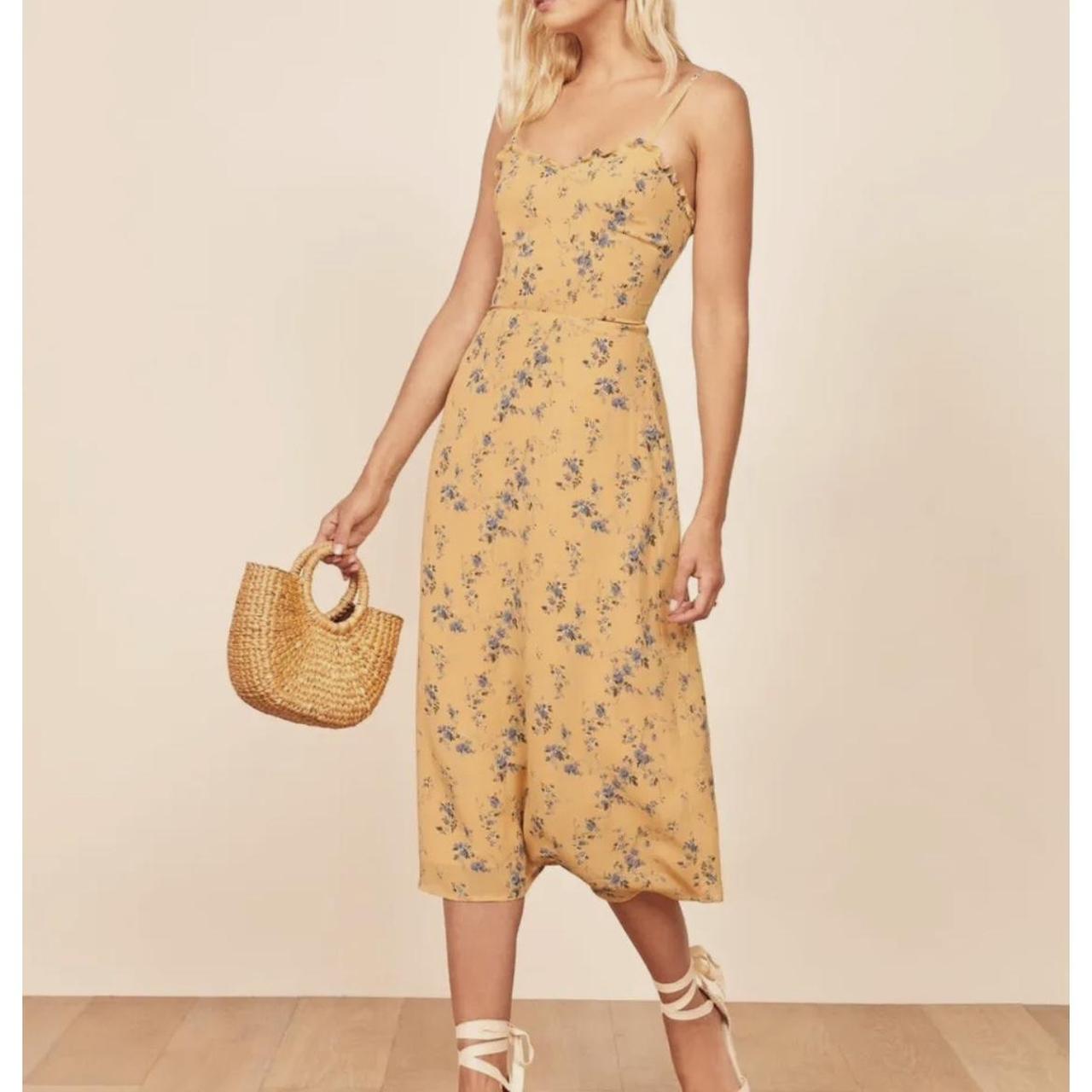 Reformation Cassandra Dress hot Floral Print