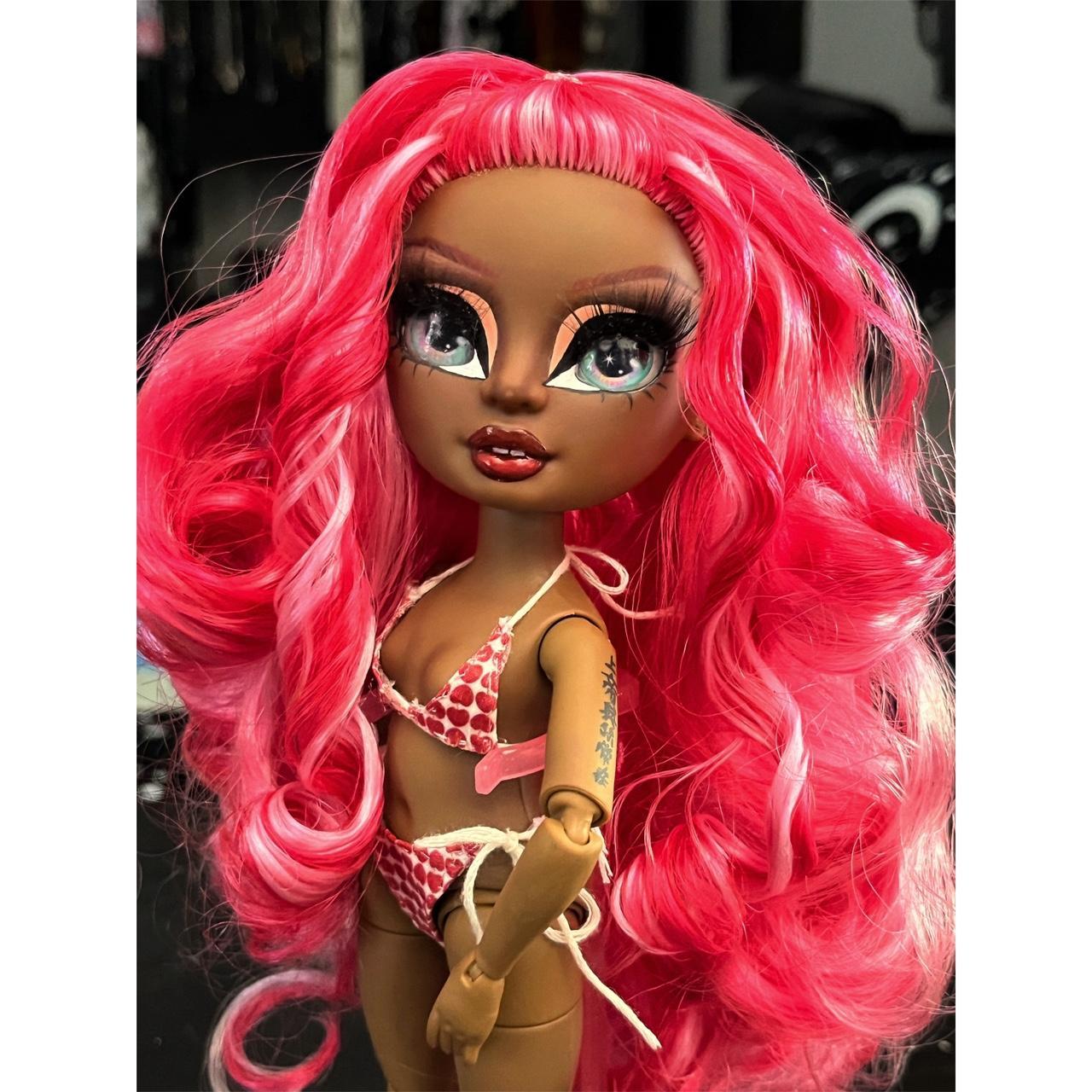 Custom Nicki Minaj 'Super Freaky Girl' OOAK Rainbow... | Depop, image size:1280x1280