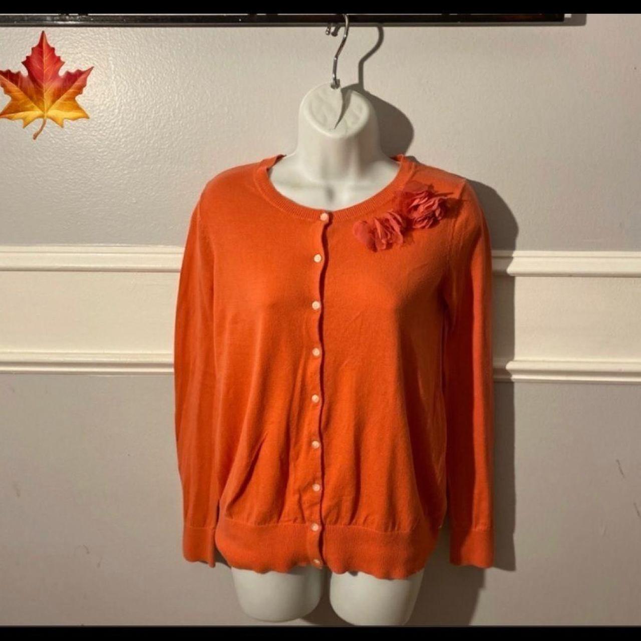 Old navy orange cardigan sale