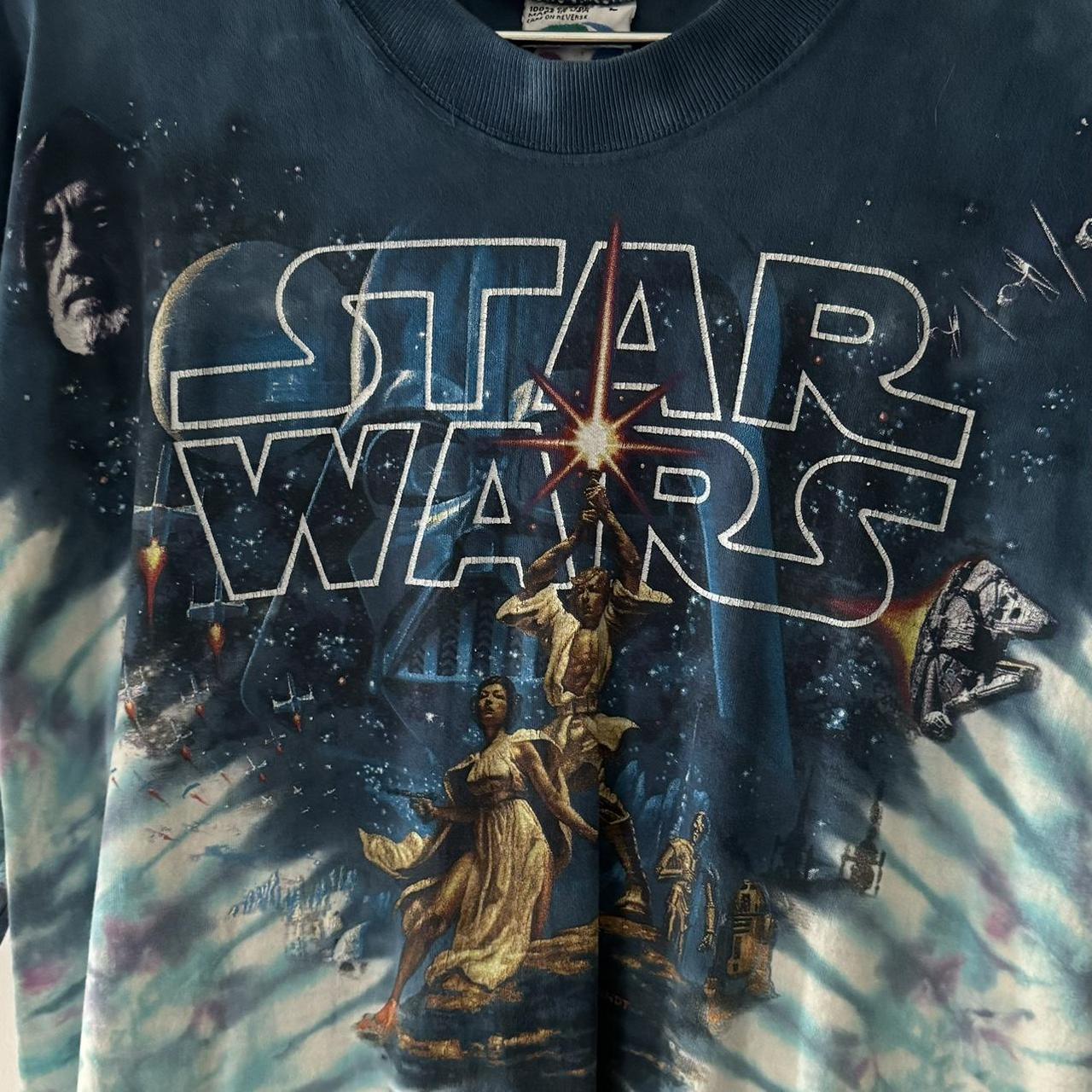 New Vintage Mens Tie dyed discount Star Wars shirt