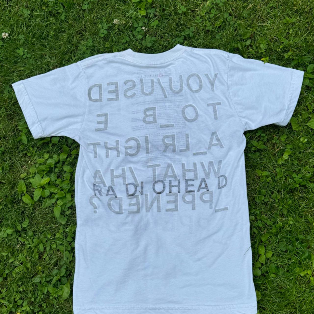 開催中セール一覧 Radiohead Depop | t-shirt tour white era 2007 Rainbows In - ミュージシャン