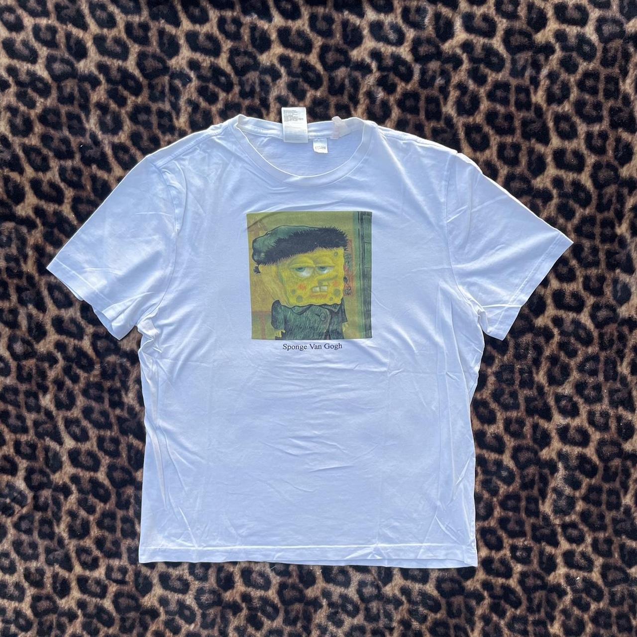 Sponge Bob Van Gogh Tee Size-M Great Condition, No... - Depop