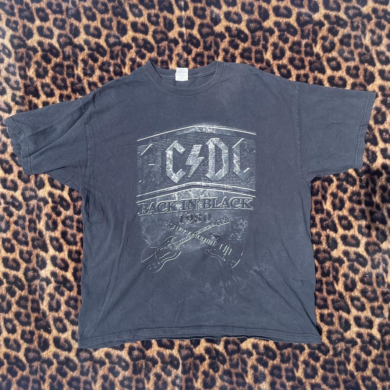 AC/DC Band Graphic Tee Size-L Good fade, No Stains,... - Depop