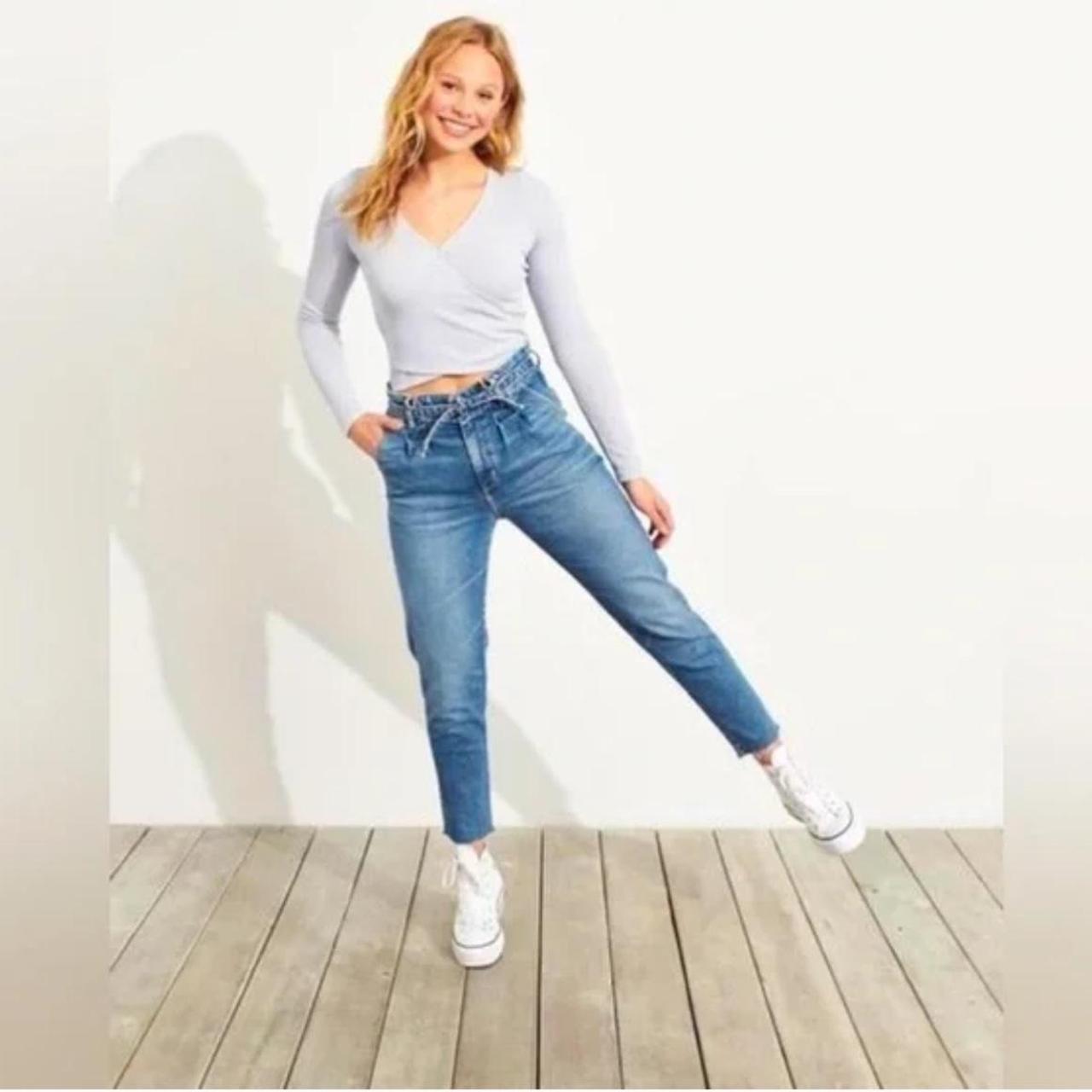 Hollister paper bag mom outlet jeans