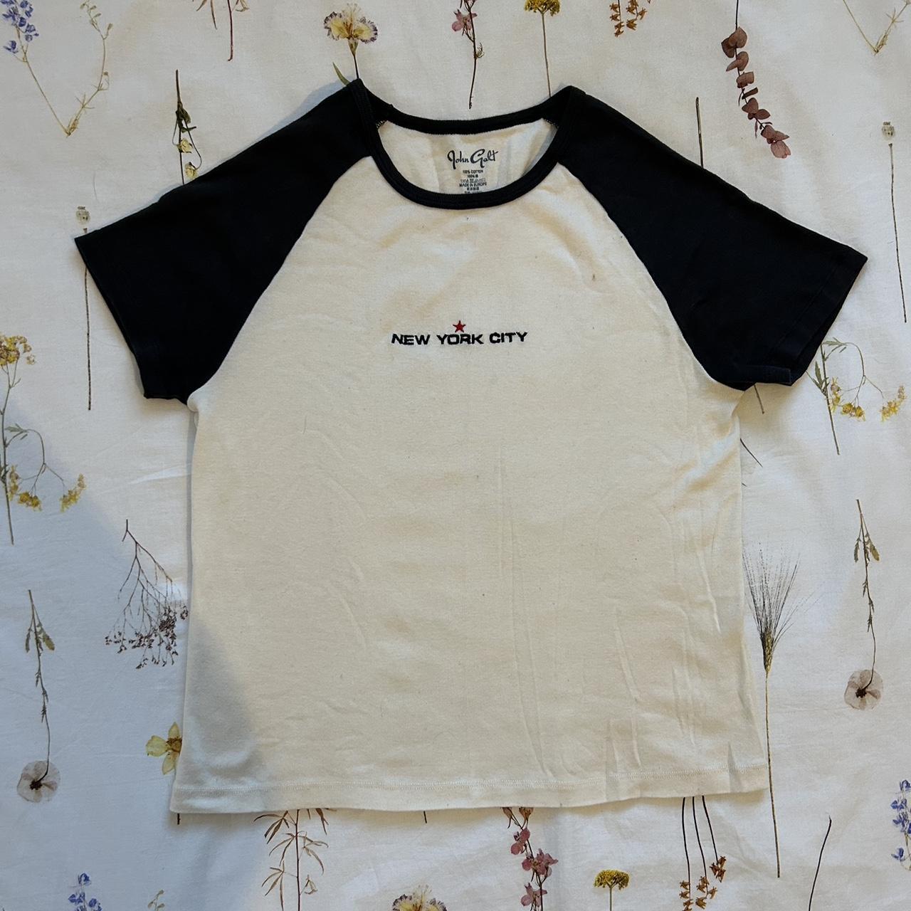brandy melville new york city embroidered top Depop