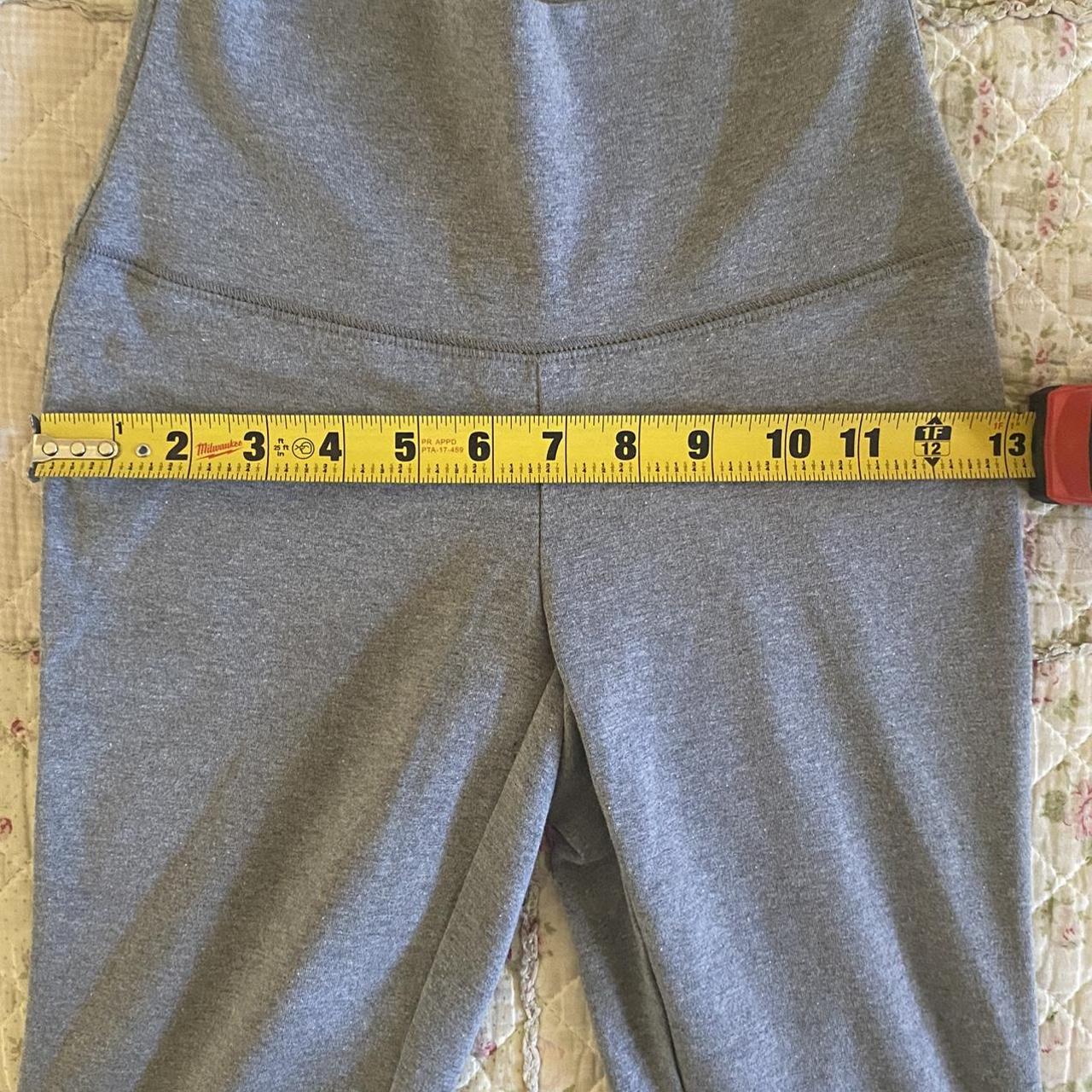 High waisted gray flare leggings by Wild Fable... - Depop