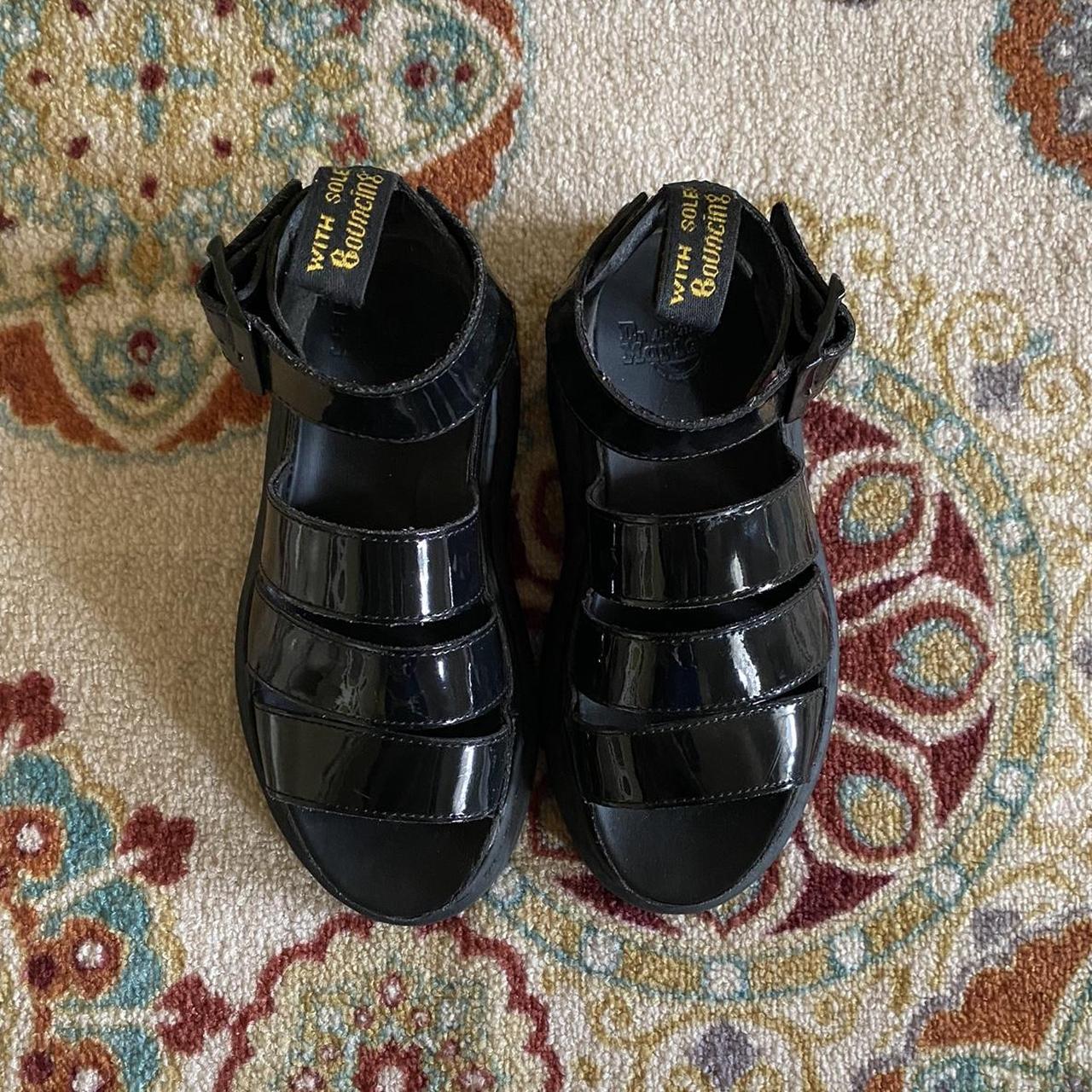 Dr. Martens Clarissa II Patent Leather Strap Sandals Depop