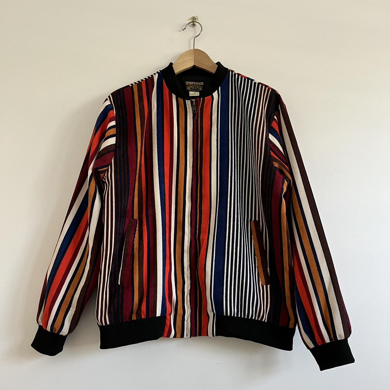 Super comfy vintage corduroy striped jacket from... - Depop