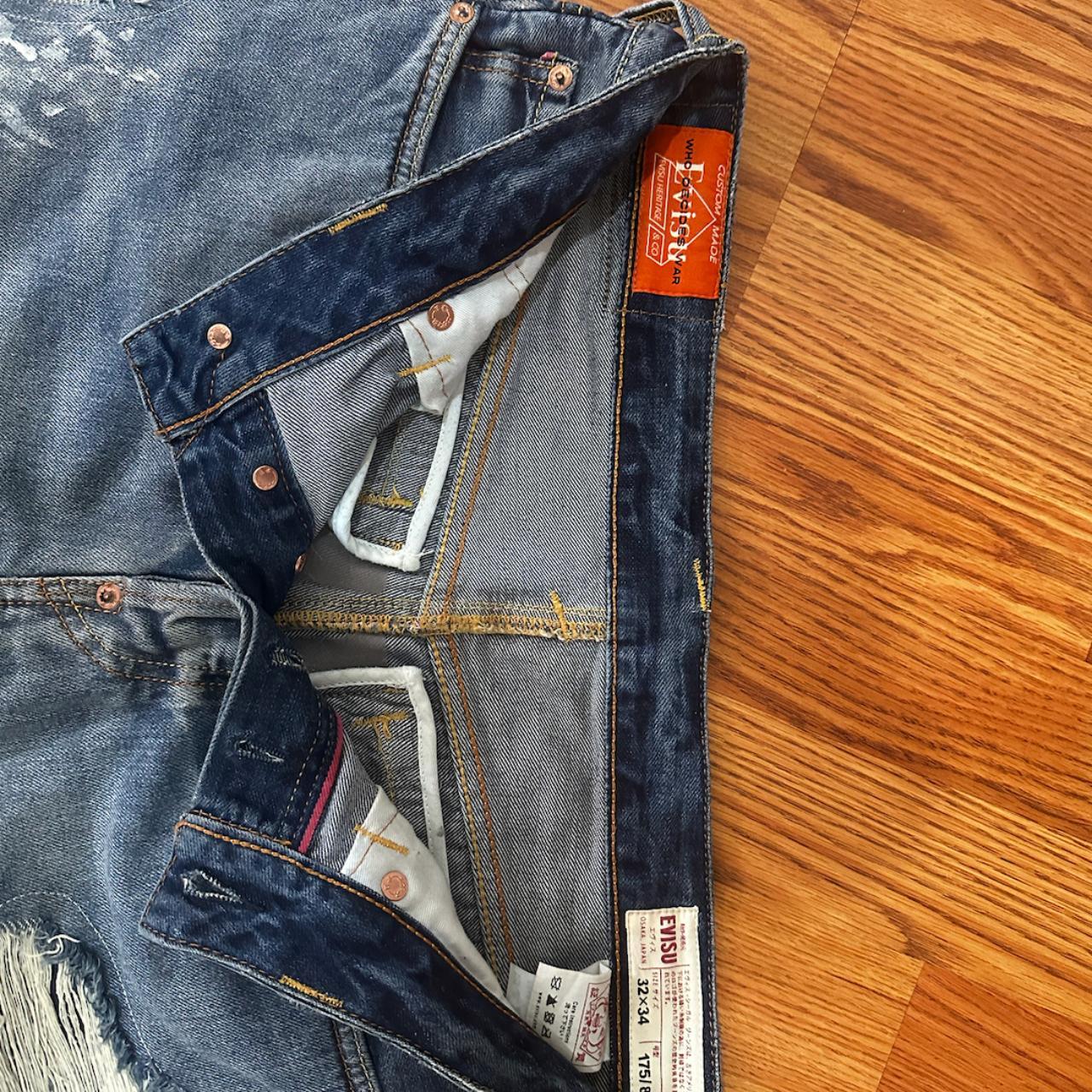 Evisu x Mrdr Bravado Who Decides War Denim Jeans... - Depop