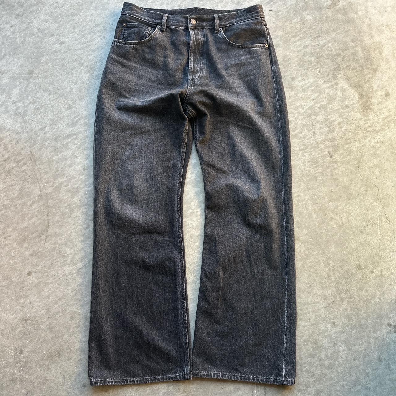 Acne Studios 2021 Black Baggy Loose Fit Jeans... - Depop