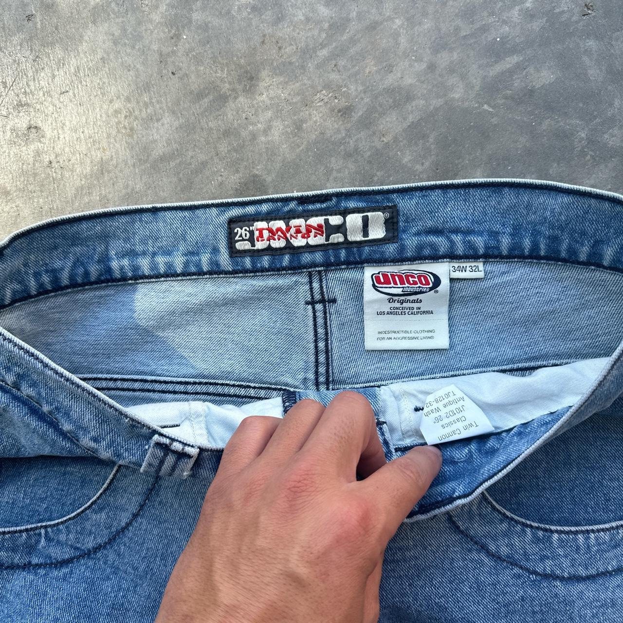 JNCO 101 Twin Cannon Baggy Wide Leg Jeans... Depop