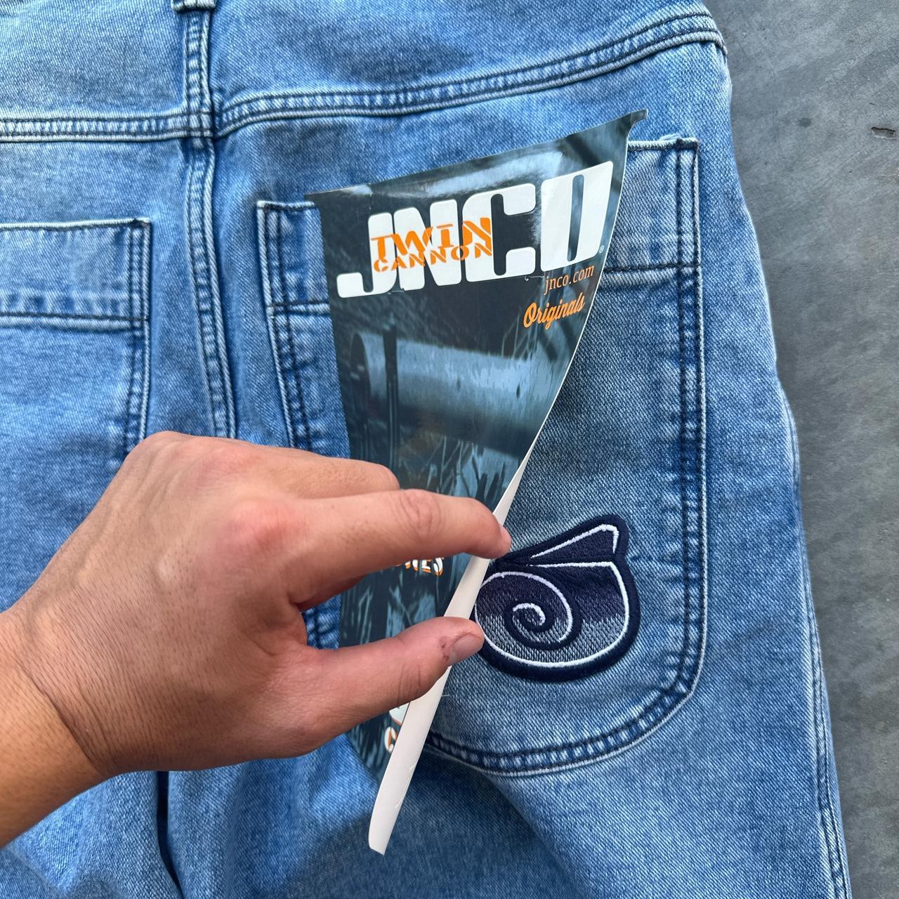 JNCO 101 Twin Cannon Baggy Wide Leg Jeans... Depop