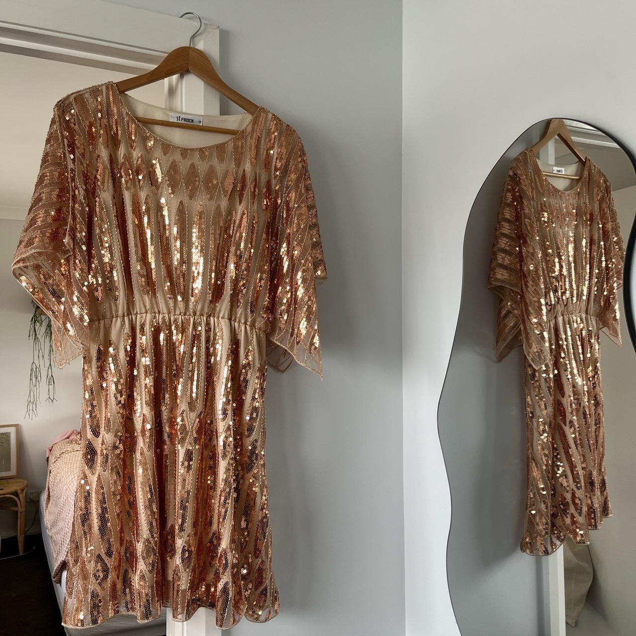 St Frock sequin dress Size 12 Worn once to a hens - Depop