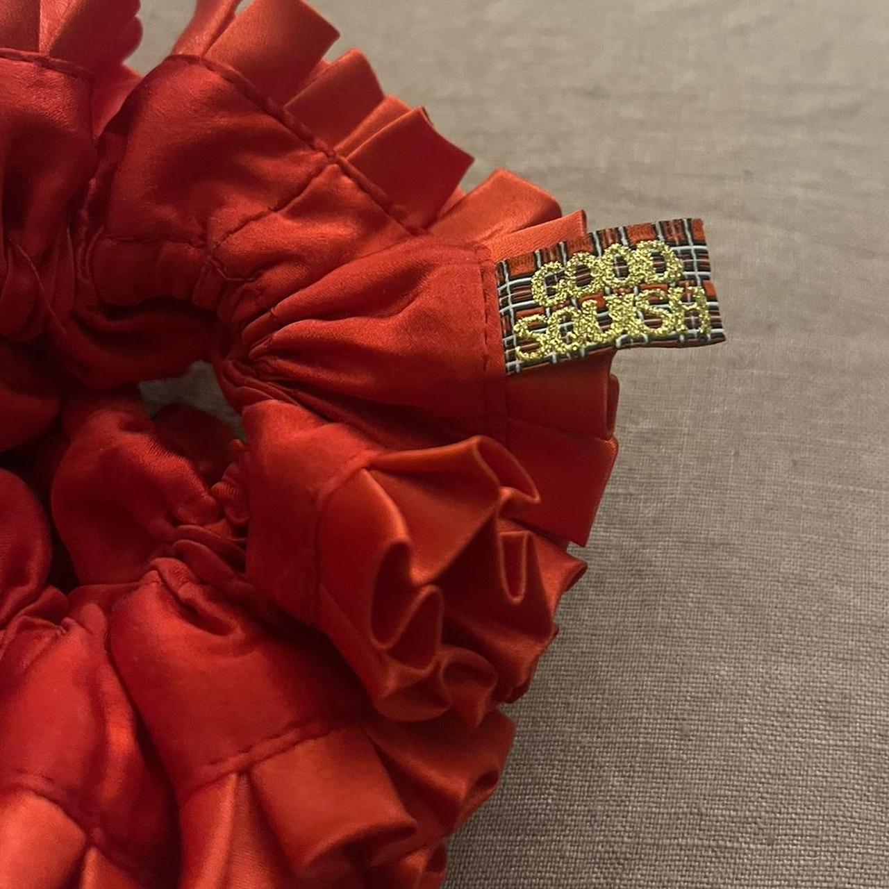 Badlands Red silk Good Squish scrunchie 100% silk | Depop