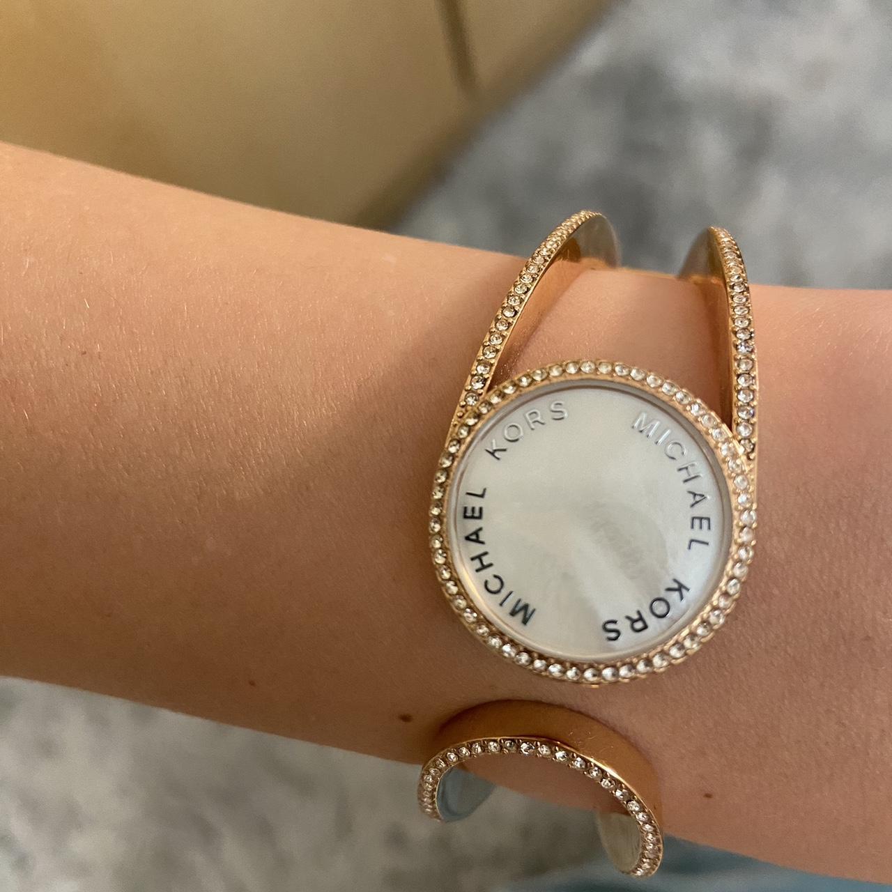 Michael Kors Rose Gold Fitbit Bracelet. Pearl... Depop