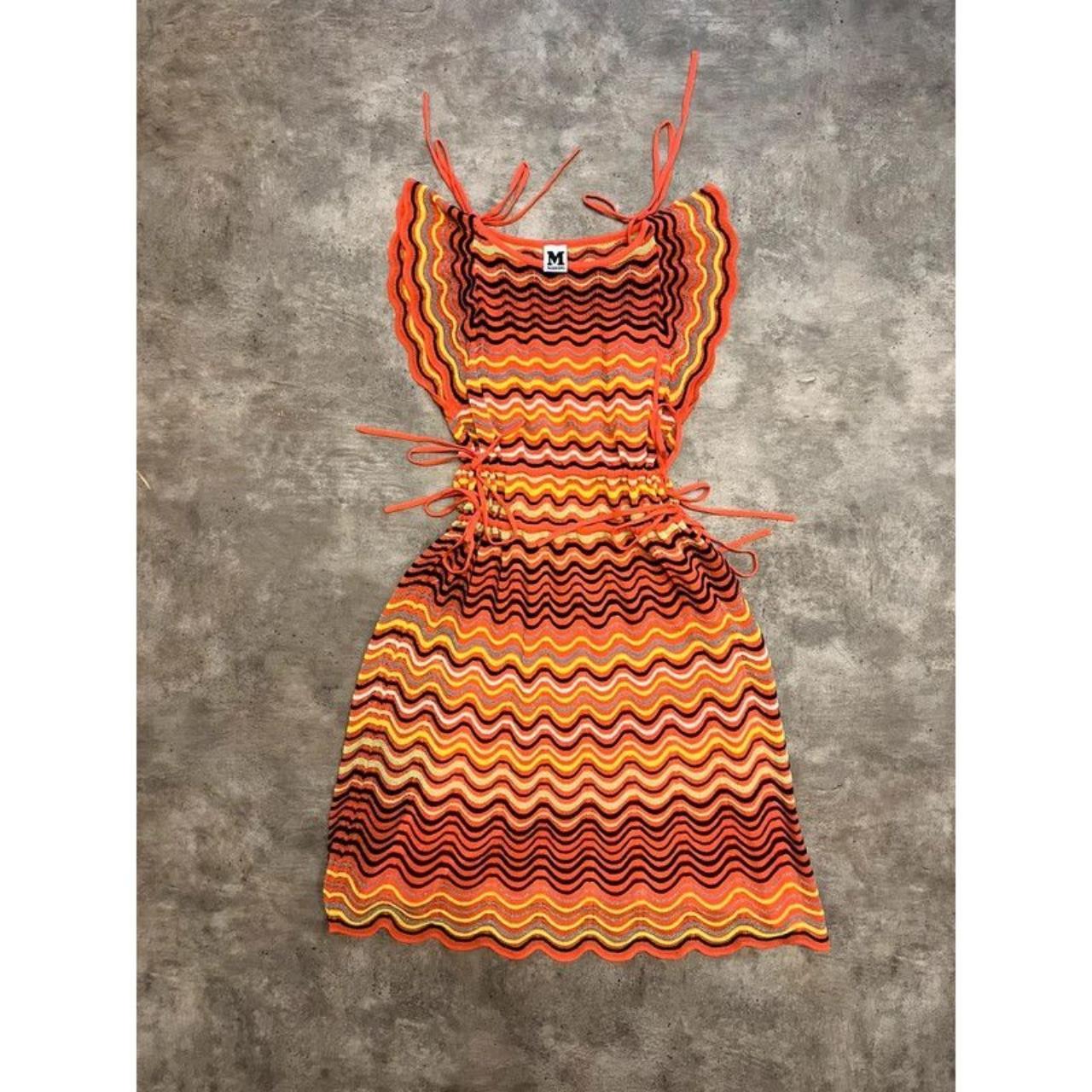 M Missoni Crochet Waves Midi Dress Size Depop