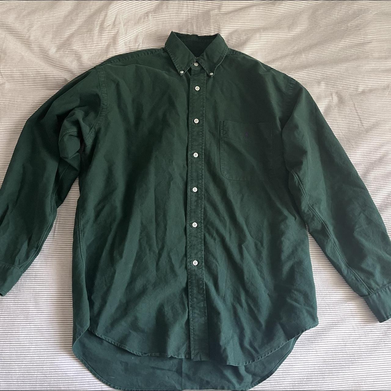 Ralph Lauren Men's Green Shirt | Depop