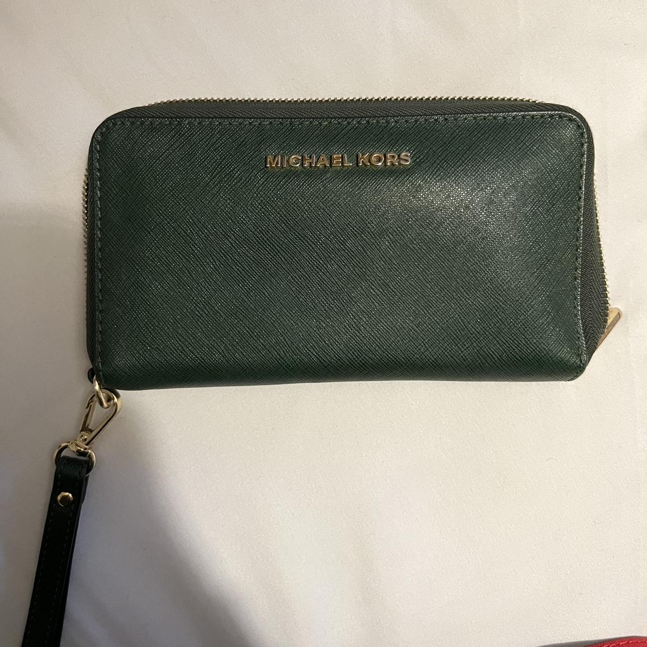 Michael kors best sale green wallet