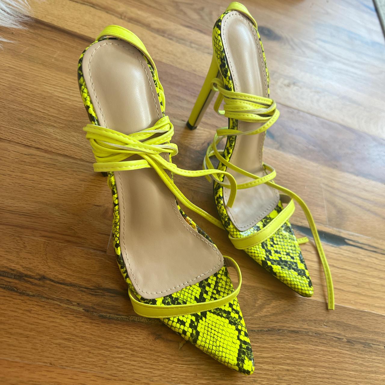 Neon snake heels best sale