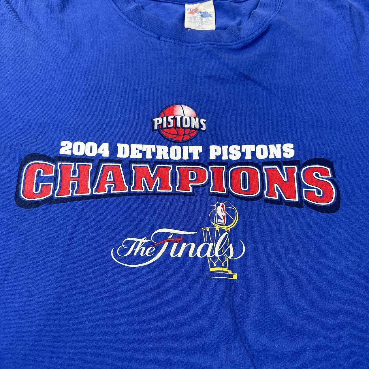 2004 Detroit Pistons NBA Champions Shirt - Depop