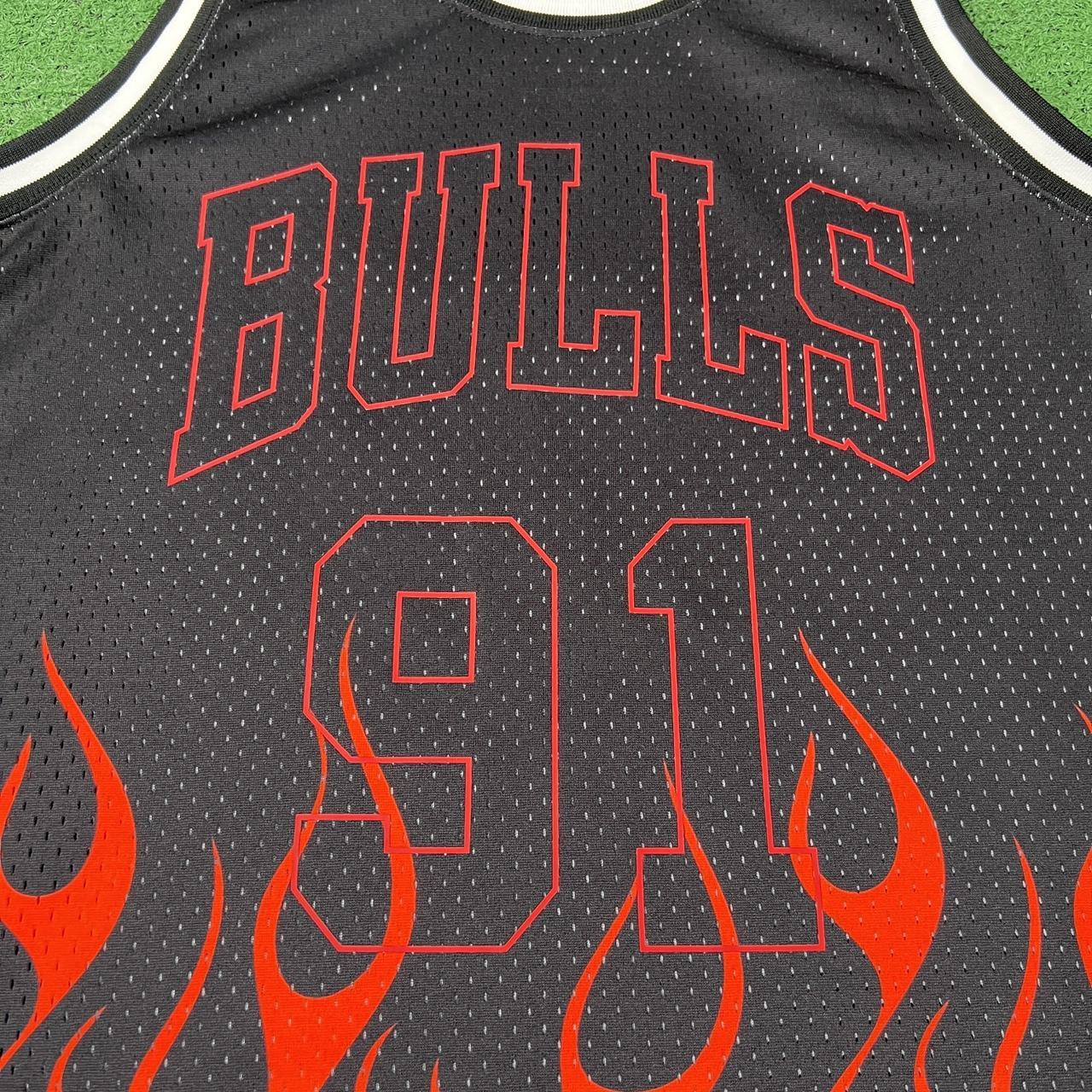 Chicago Bulls Mitchell &Ness NBA warmup - Depop