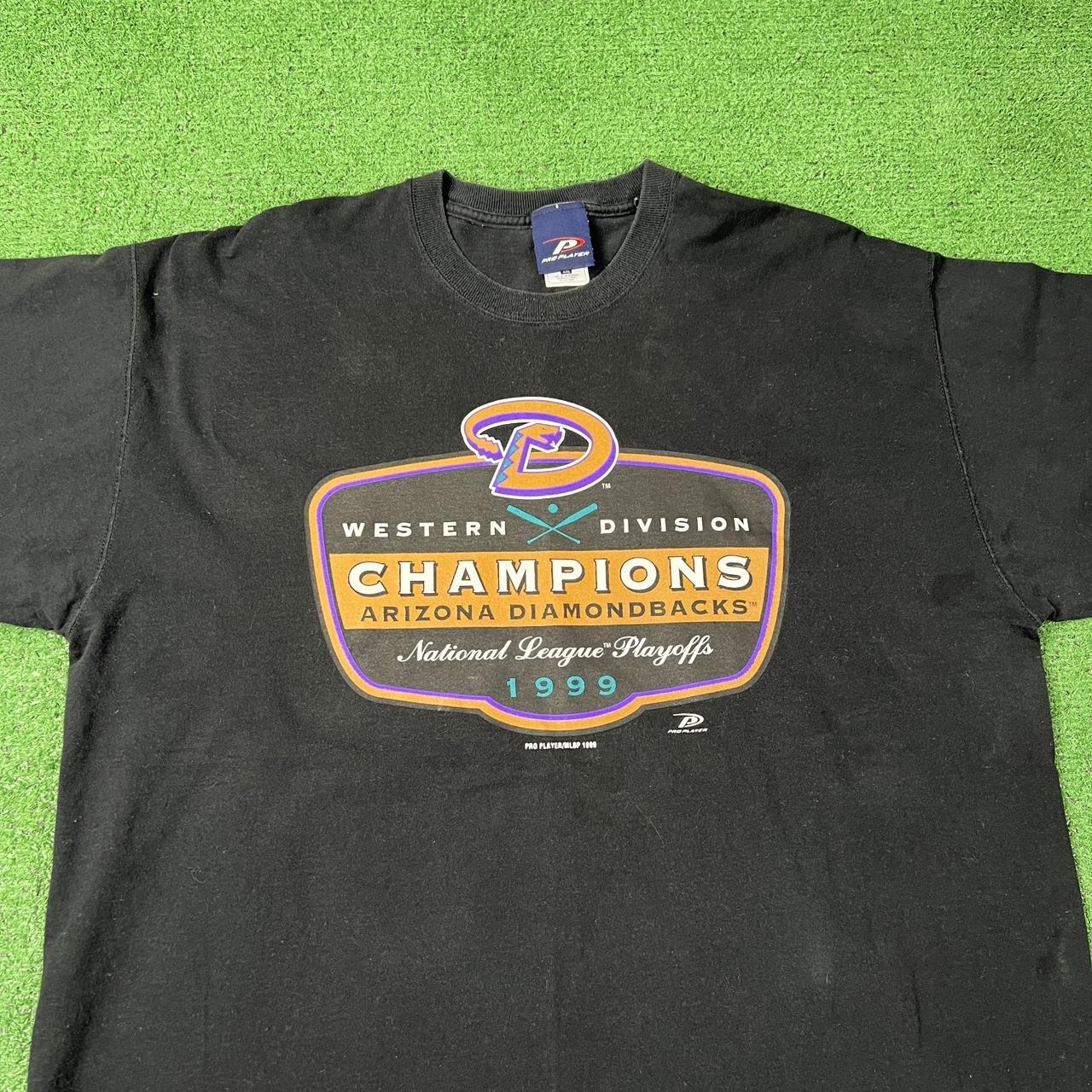 Vintage Arizona Diamondbacks 1999 Nl Playoff Champions Shirt Pro