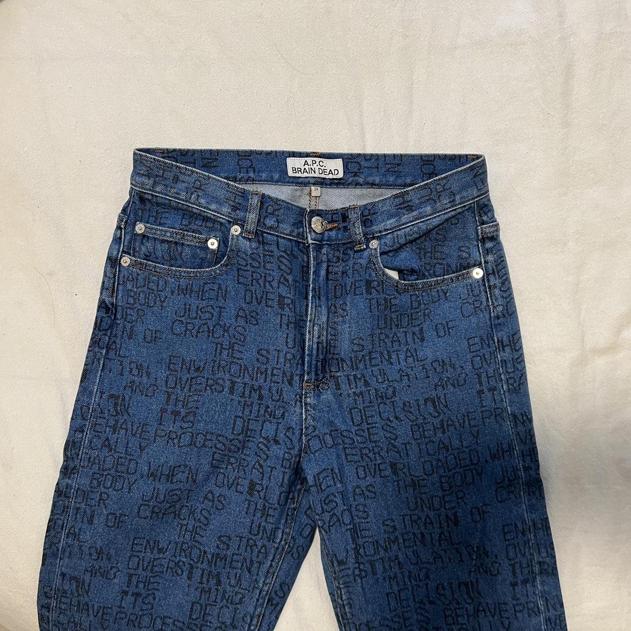 APC x Brain Dead jeans in size 29 #apc #braindeas... - Depop