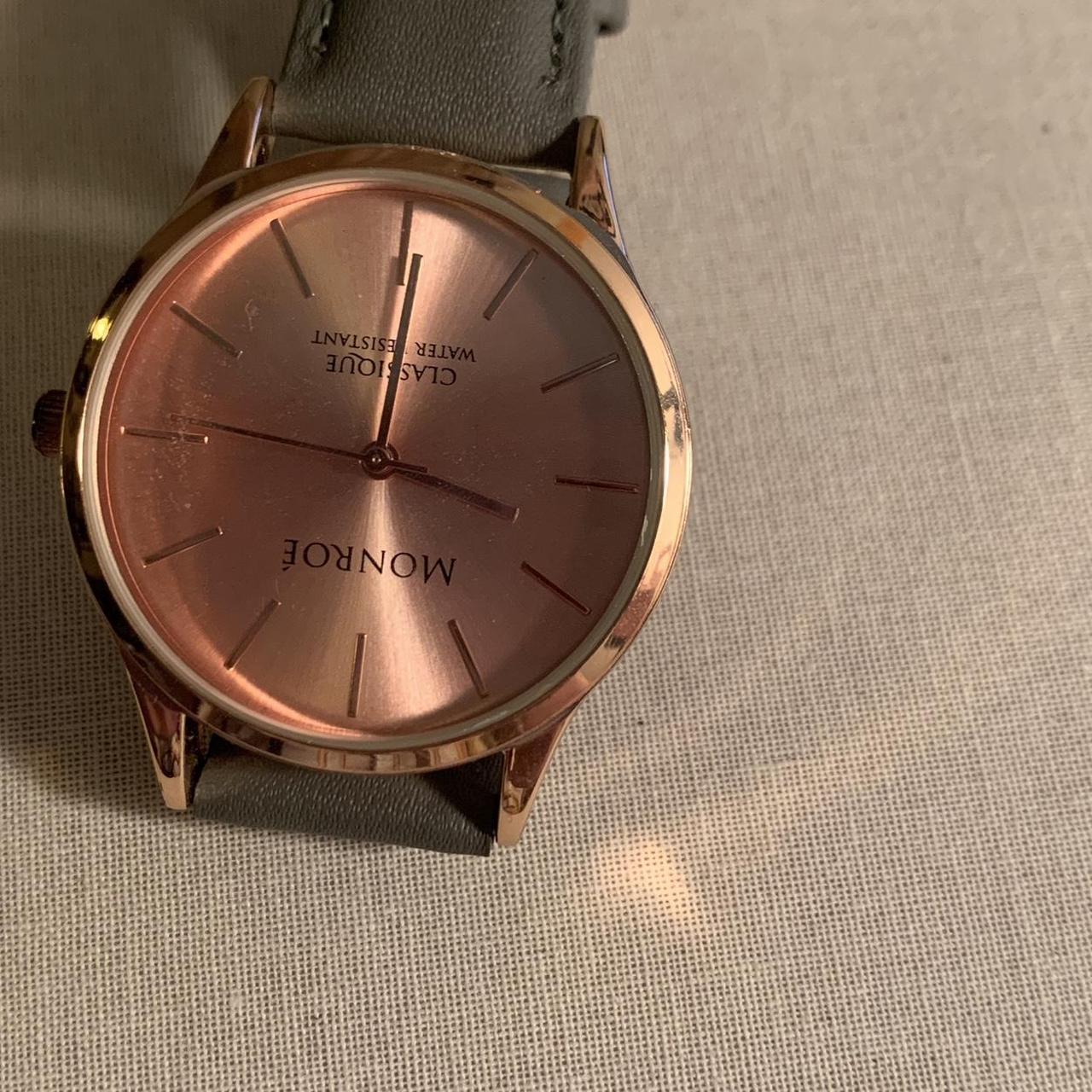 Monroé good rose gold watch