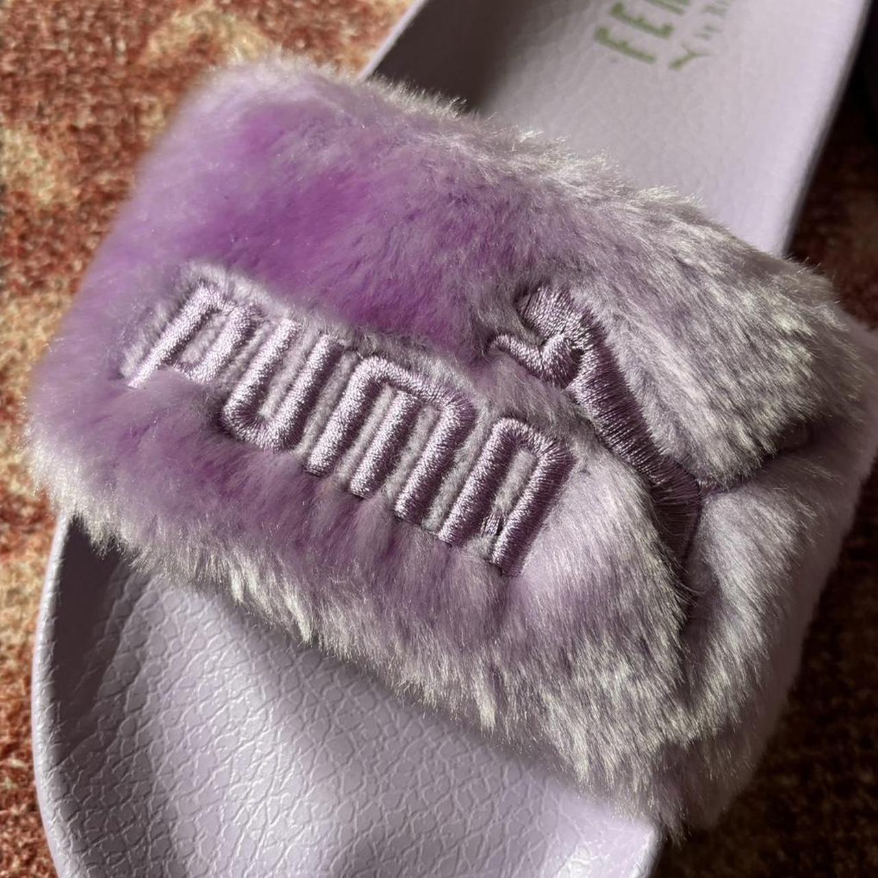 Purple puma slides on sale